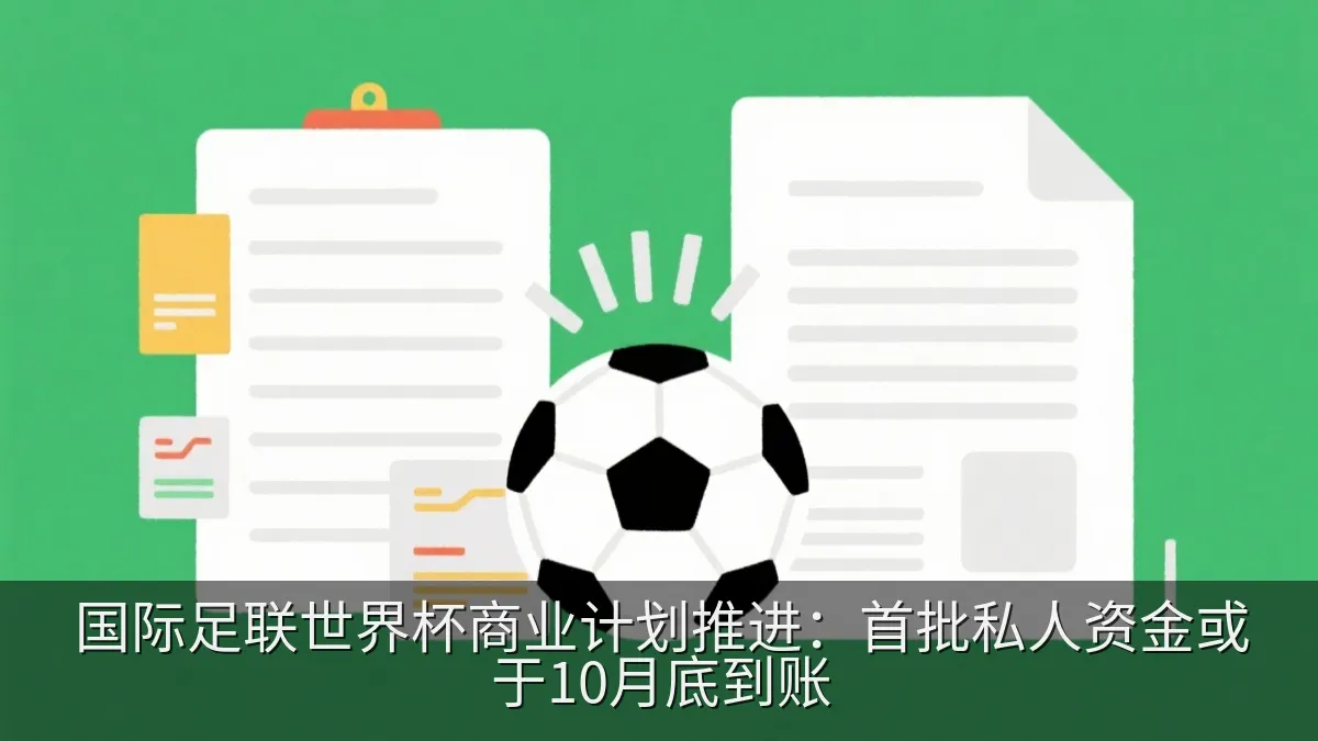足球与财务文件的概念画面